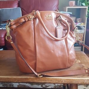 NWT Madison Leather Lindsey Satchel Bag Purse